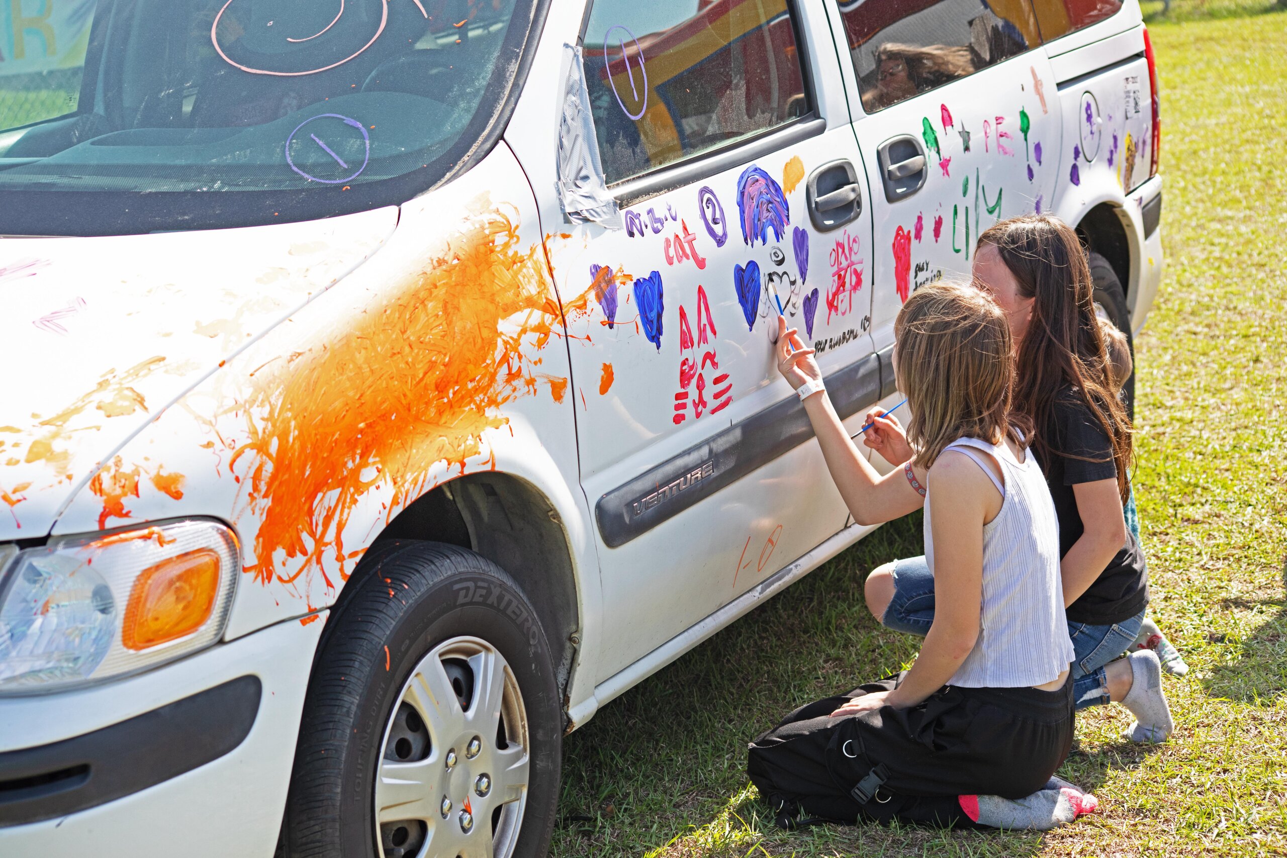 Gears and Grub car show Effingham Health System event featured attraction painting on cars activities for kids